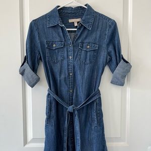 Banana Republic Blue Chambray Jean Dress 00P